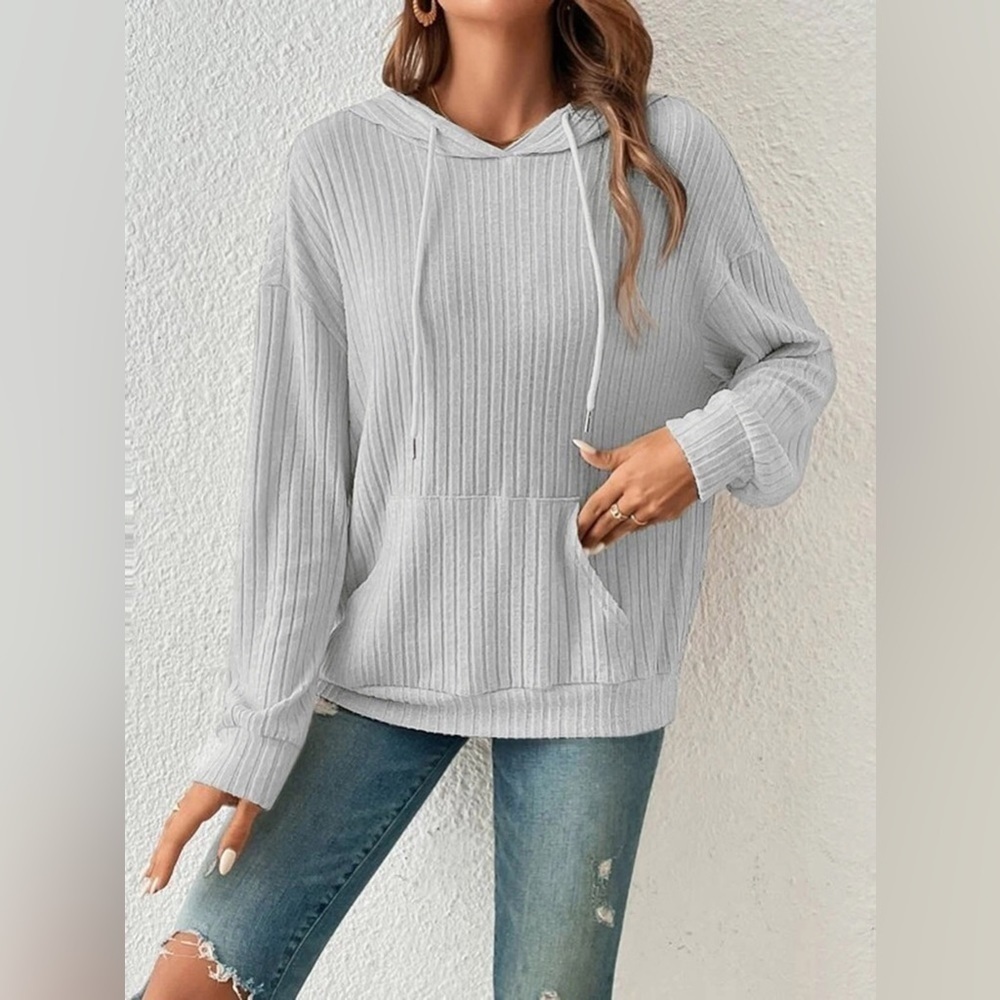 Everyday Ease Ribbed Hoodie